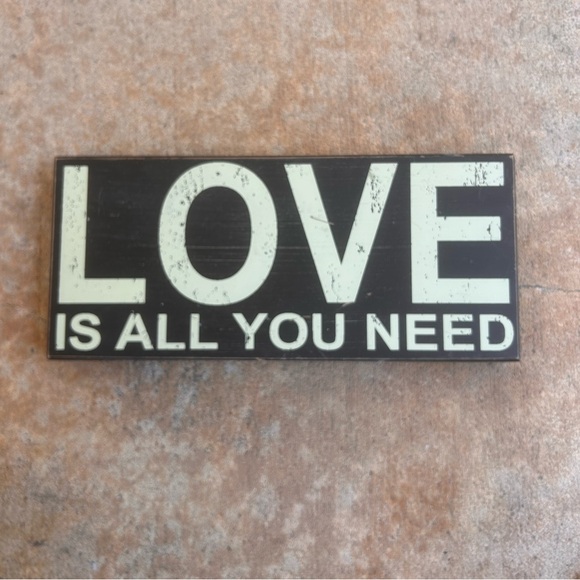 LOVE is all you Need Wall/Shelf Decor - Picture 3 of 4